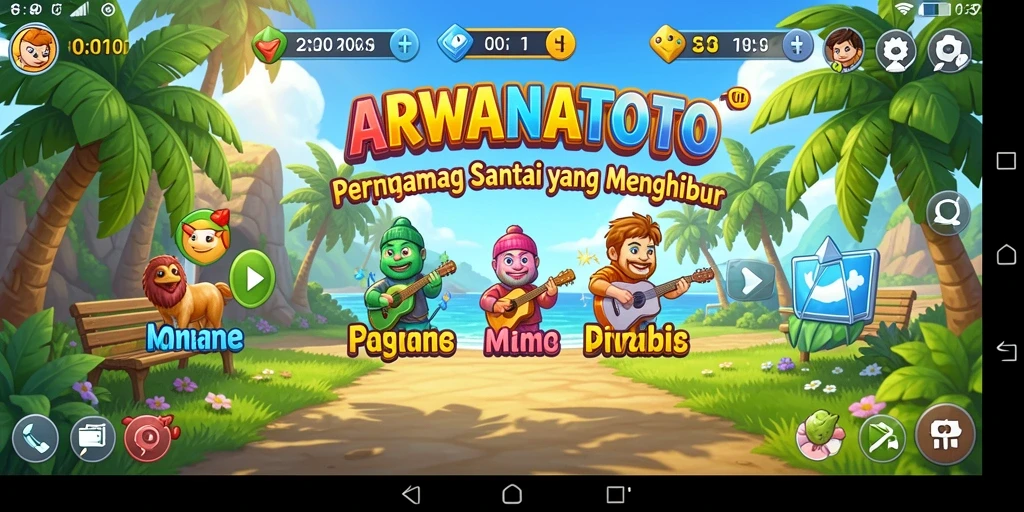 Tampilan gameplay ARWANATOTO yang mengasyikkan dan penuh warna.
