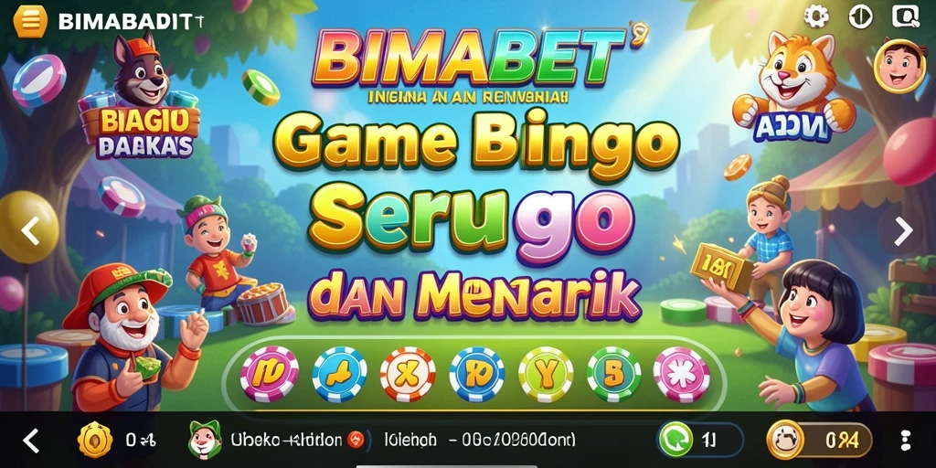 Tampilan menarik permainan Bingo di BIMABET.