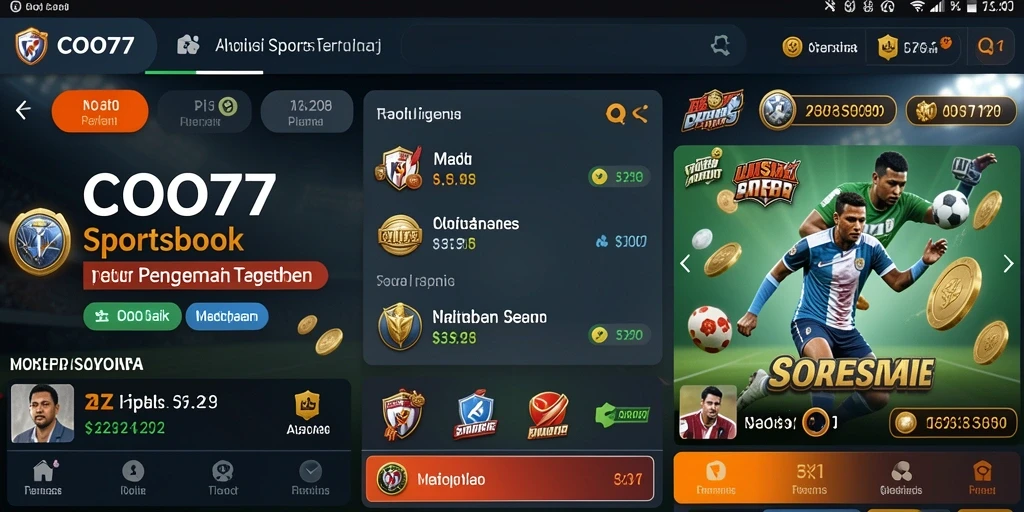 Screenshot dari gameplay aplikasi Sportsbook COO77 yang menarik.