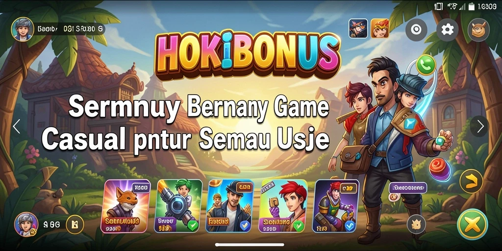 Screenshot HOKIBONUS menampilkan gameplay yang seru dan penuh warna.
