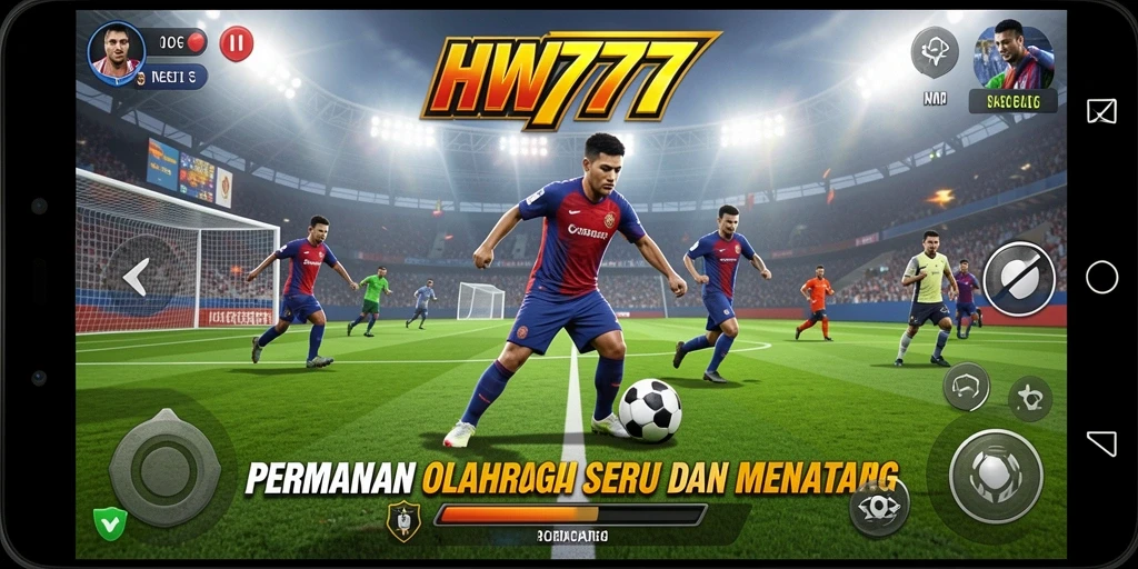 Tampilan gameplay seru di HW777 dengan berbagai pilihan olahraga.