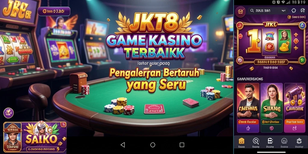 Tampilan menawan dari gameplay Kasino JKT8 yang menggugah selera.