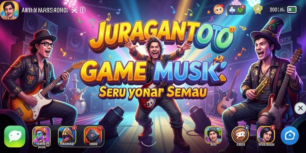 Screenshot gameplay JURAGANTOTO menampilkan pemain berkompetisi dalam menyanyi.