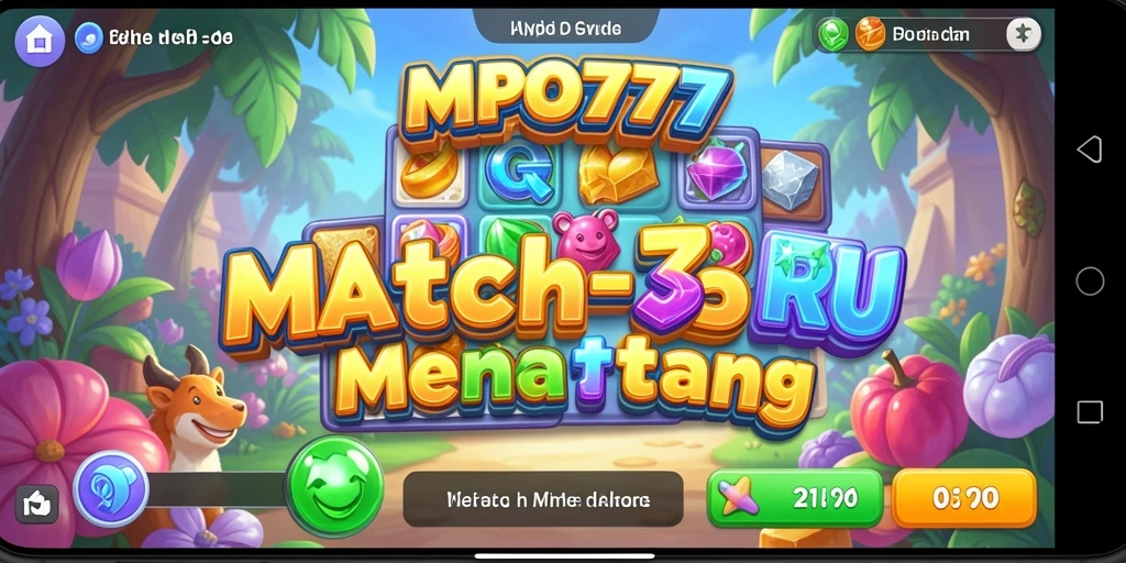 Tampilan seru dan menantang gameplay Match-3 MPO777.