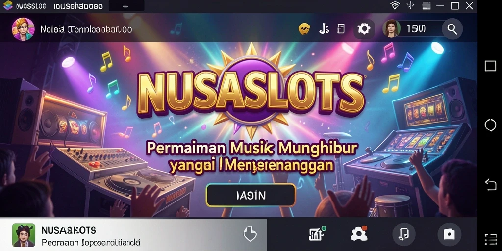 Tampilan gameplay NUSASLOTS dengan efek visual menarik.