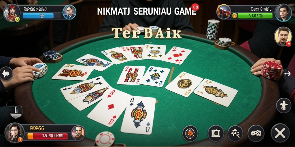 Tampilan menarik dari gameplay Gaple di RP66.