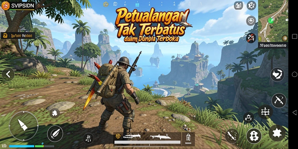 Gameplay SVIPSIDN yang dinamis dalam dunia terbuka.